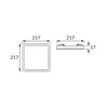 SMD-LED-Deckenleuchte OLGA LED D 18W SCHWARZ CCT