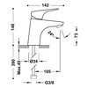 Смесител за умивалник Tres Canigó с хромирана система Tres-Duo 21710301