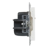 Socket 2P+Z - 16 A - 250 V~ - schroefklemmen, WIT SUNO