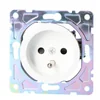 Socket with grounding, white, BETA ONNLINE