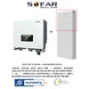 SOFAR Hybrid Kit HYD8KTL 8kW+SYSTEM ENERGY STORAGE SOFAR SOLAR BTS E10,24-DS5 10,24kWh +BDU