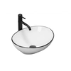 Sofia Black Edge bordplade håndvask 410x345x150 mm - yderligere 5% rabat med kode REA5