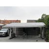 Solar carport 3x21 with 63 solar modules for 5 vehicle with the possibility of installing the photovoltaic system.