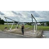 Solar Carport mit 30 Solarmodule für 4 Fahrzeug, mit der Möglichkeit der Installation der Photovoltaikanlage.