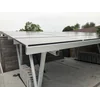 Solar carport with 15 solar modules for 2 vehicle with the possibility of installing the photovoltaic system.
