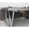 Solar carport with 30 solar modules for 4 vehicle, with the possibility of installing the photovoltaic system.