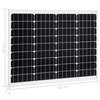 Solar panel, aluminum, glass, monocr., 50w