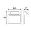 Solar wall lamp with house number LED ADDRESS LED 0,18W CW