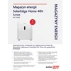 SolarEdge Home-batteri 48V 13,8kWh sæt (inkluderer 2*kable,1*obudowa top, 1*podstawę)