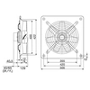 Soler & Palau HCFB/4-400 H výkonný jednofázový průmyslový nástěnný axiální ventilátor