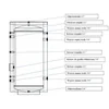 SOLIBUFFER Vertical standing buffer tank 130L without coil for heat pump