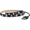 Solight LED strip for TV, 100cm, USB, switch, cool white
