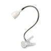 Solight LED table lamp, 2.5W, 3000K, clip, white color