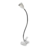 Solight LED table lamp, 2.5W, 3000K, clip, white color