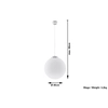 Sollux lampa wisząca Ugo 40 E27 biała SL.0265
