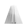 Solpanel aluminium miniskena för trapetsplatta, sandwichpanel, låg, 13x90x400mm (utan EPDM och hål)