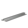 Solpanel aluminium miniskinne til trapezplade, sandwichpanel, 20x78x385mm, forboret, med EPDM tætning