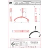 Soporte de cumbrera universal para protección contra rayos ZS