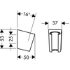 Soporte de ducha Hansgrohe Porter&#39;S cromado 28331000