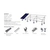 Soporte de montaje / Sistema de tierra disfrazado de perfil de aluminio