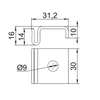 Soporte intermedio panel UPPMC 897301