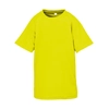 SPIRO Junior T-shirt Performance Aircool Size: M (7-8, 128), Color: neon yellow