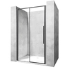 Sprchové dvere Rea Solar Black Mat 120 - dodatočná zľava 5% s kódom REA5