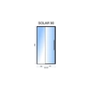 Sprchové dvere Rea Solar Black Mat 90 - dodatočná zľava 5% s kódom REA5