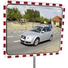 Square acrylic traffic mirror B600xH400 mm for outside