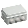 Square applied box 150x110x70mm IP55 for distribution junction ABS UV resistant with plugs