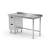 Stainless Steel Catering Table With 2 Drawers 110x60x85 Polgast 123116