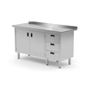 Stainless Steel Catering Table With Cabinet And Drawers 3 Polgast 137116