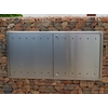 Stainless steel gas door - 120x60 cm