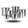 Stainless Steel Gastronomic Pot Tall With Lid 10l Ø24 Cm Hendi 832400 - 10 Years Warranty