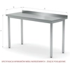 Stainless Steel Gastronomic Sink Hanging With Countertop 100x70 Depth 30 Polgast 211107-Wi