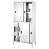 Stainless Steel Pass-Through Wardrobe 80x50x180 Hendi 811634