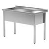 Stainless Steel Pool Gastronomic Sink 1-Kom 100x60x85/30 Polgast 205106/3