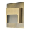 Stair lamp square ONTARIO, cold white, brass