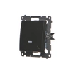 Stair switch with LED backlight (module)10AX, 250V~, quick couplers, black matt Simon54