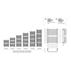 STANDARDNI ljestveni radijator 500X686 438W, donji spoj, razmak=450mm, boja: bijeli sjaj (c35)