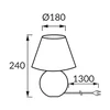 Stolna lampa GALA E14 BLACK