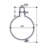 Стоманена дръжка50mm светлина, QS (Бърз поток)