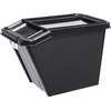 storage box REC 58l, 65x39,5x43,8cm with lid PH BLACK