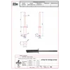 Straight lightning protection tensioning holder, galvanized steel