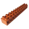 String terminal block clamps for connections 12 holes 0.5-6mm² 25A orange color