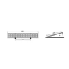 Structure de ballast aluminium horizontalement 15st sur module 1