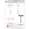 Suporte de proteção contra raios para arco de ferro e fio Fi 12 L -120