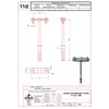 Suporte de proteção contra raios para arco de ferro e fio Fi 12 L -160