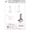 Supporto per timpano per protezione contro i fulmini del tetto 70mm. ZZ