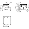 Súprava SCHWAB: Duplo 380 rám + čierne tlačidlo ARTE + toaletná vložka + misa iLifeB + sedadlo s mäkkým zatváraním